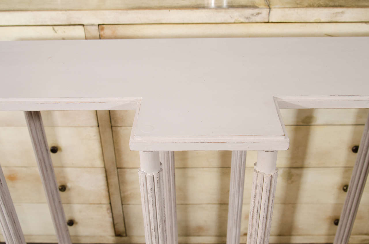 American White Painted Model Stand or Console Table designed by Sir John Soane For Sale