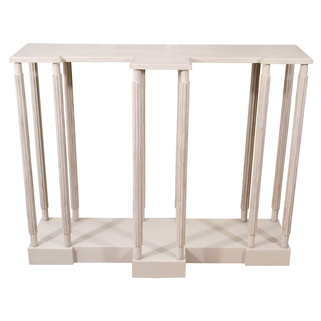 White Painted Model Stand or Console Table designed by Sir John Soane For Sale