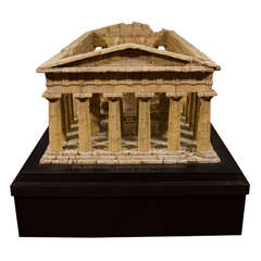 Cork Model of the Temple of Poseidon at Paestum by Dieter Cöllen