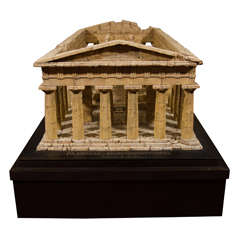 Cork Model of the Temple of Poseidon at Paestum by Dieter Cöllen