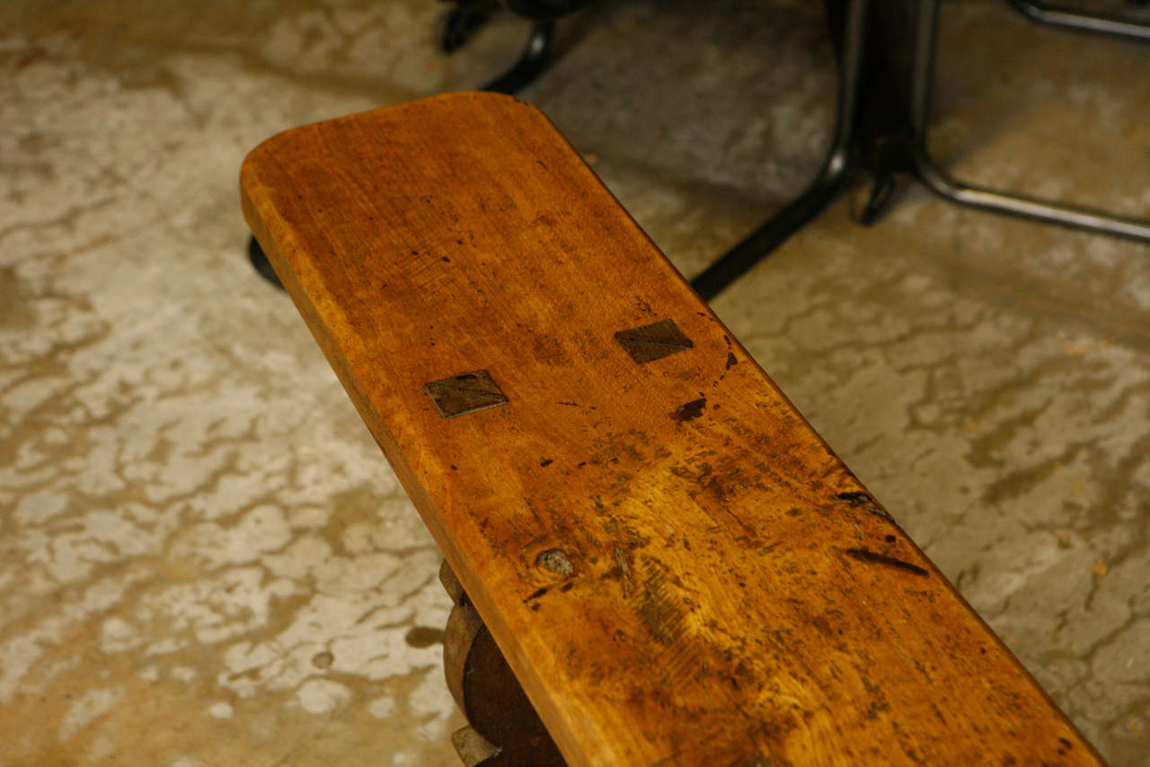 19th Century Cherrywood Bench In Good Condition In Los Angeles, CA