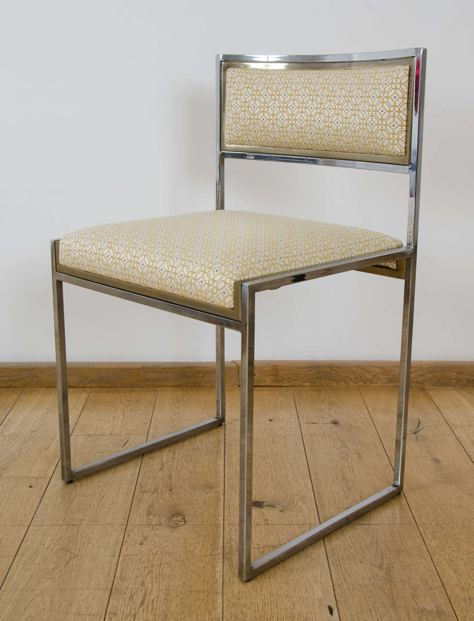 Italian Set of Six Dining Chairs by Willy Rizzo, 1970s