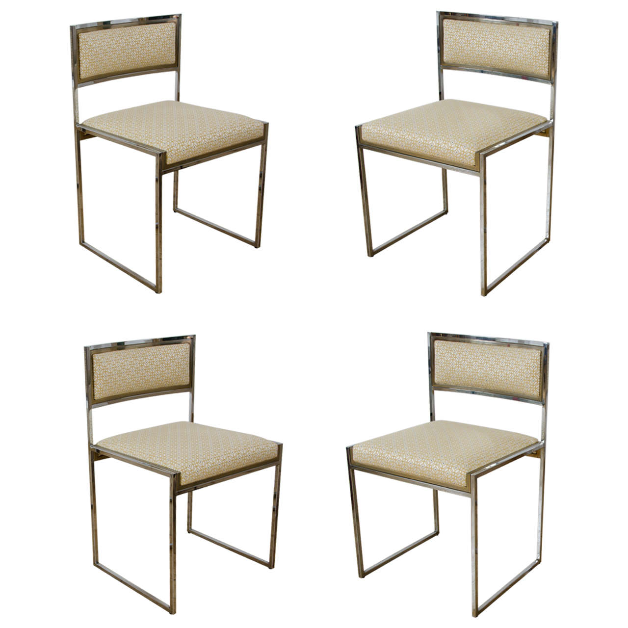 Set of Six Dining Chairs by Willy Rizzo, 1970s