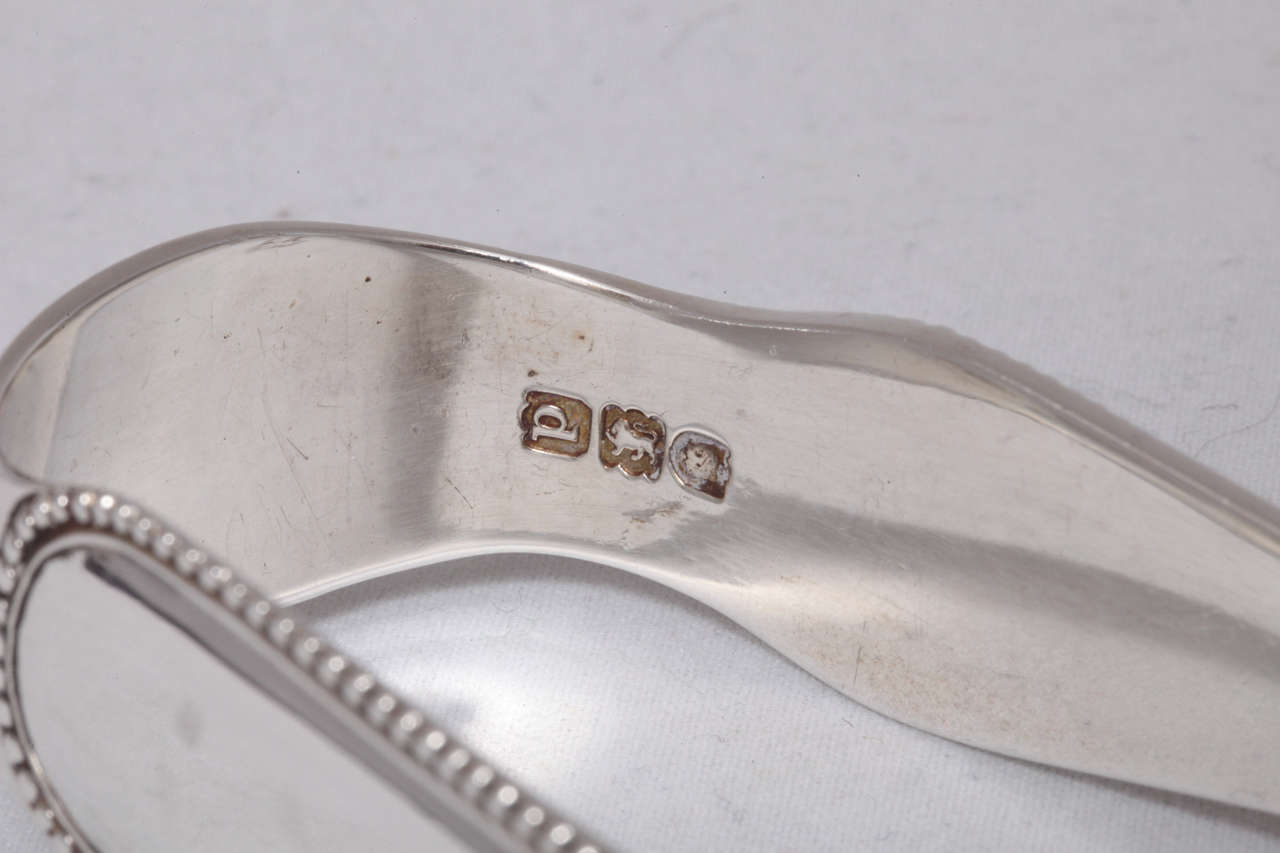 Victorian Sterling Silver Asparagus Tongs In Excellent Condition In New York, NY