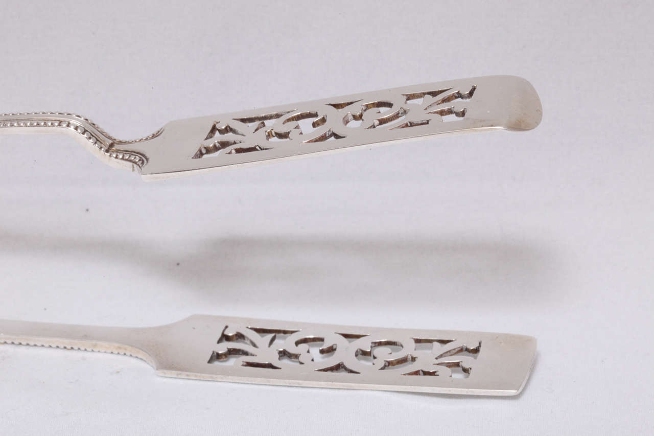 Victorian Sterling Silver Asparagus Tongs 1