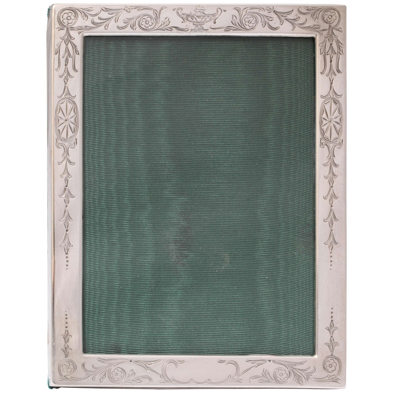 Edwardian Sterling Silver Etched Picture Frame