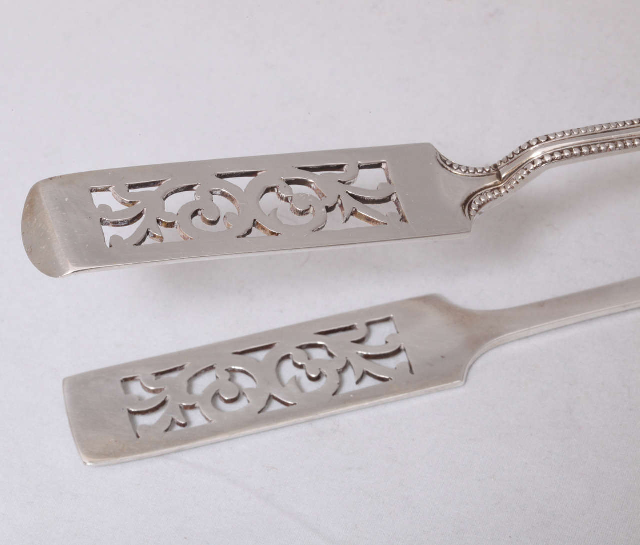Victorian Sterling Silver Asparagus Tongs at 1stDibs