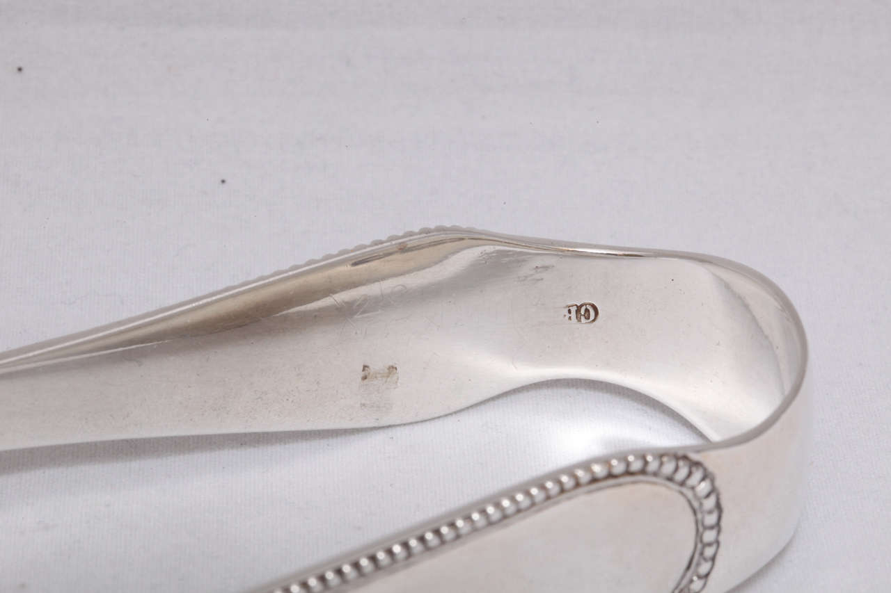 Victorian Sterling Silver Asparagus Tongs at 1stDibs