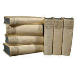 Set of  7  Vellum Books