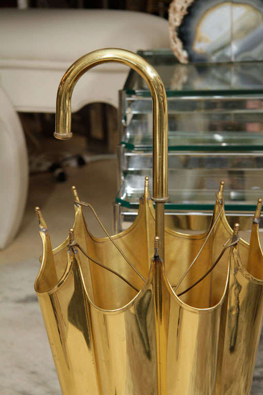 Brass Umbrella Stand at 1stdibs