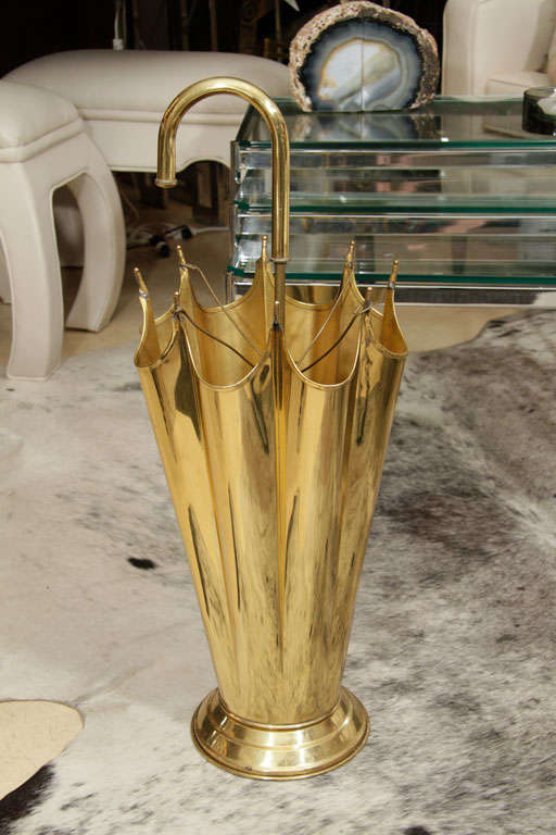 Brass Umbrella Stand at 1stdibs