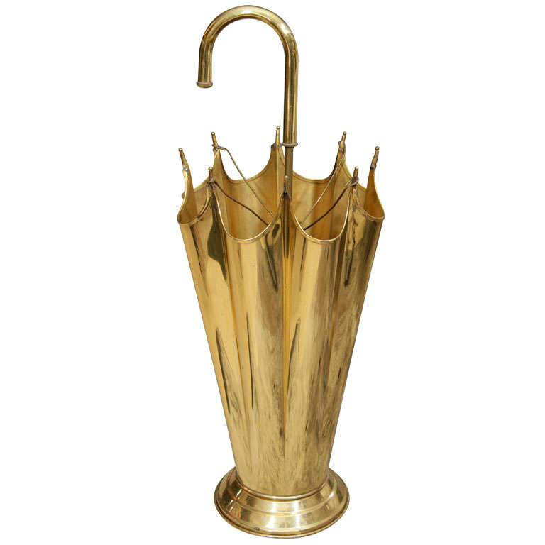 Brass Umbrella Stand at 1stdibs