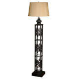French Iron Gate Post made into a Floor Lamp