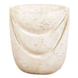 French 1920-30s Fossil Limestone Ovoid Form Jardiniere