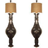 Pair Industrial Factory Pattern Sconces