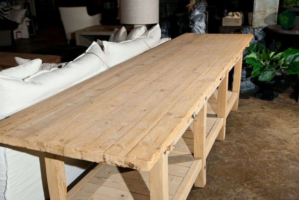 wood work bech 6 drawers and long shelf