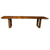 Live Edge Table with Metal Base