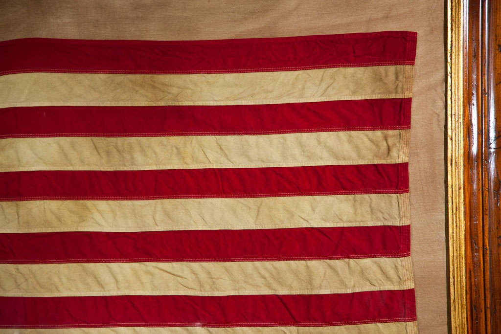 vintage american flag framed