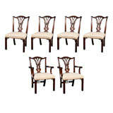 Eight George III Dining Chairs (six side , two end)