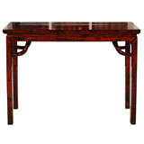 Antique Red Lacquer Altar Table