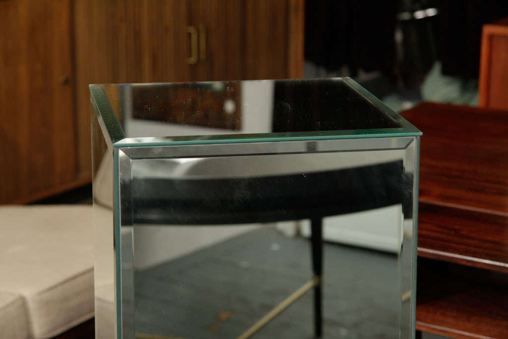 Late 20th Century Mirrored Pedestal