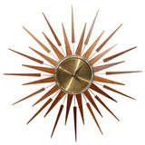 Retro Sunburst Clock