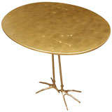 "Traccia" Gold Leaf Table