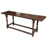 Italian Turned Leg Console Italian Turned Leg Console