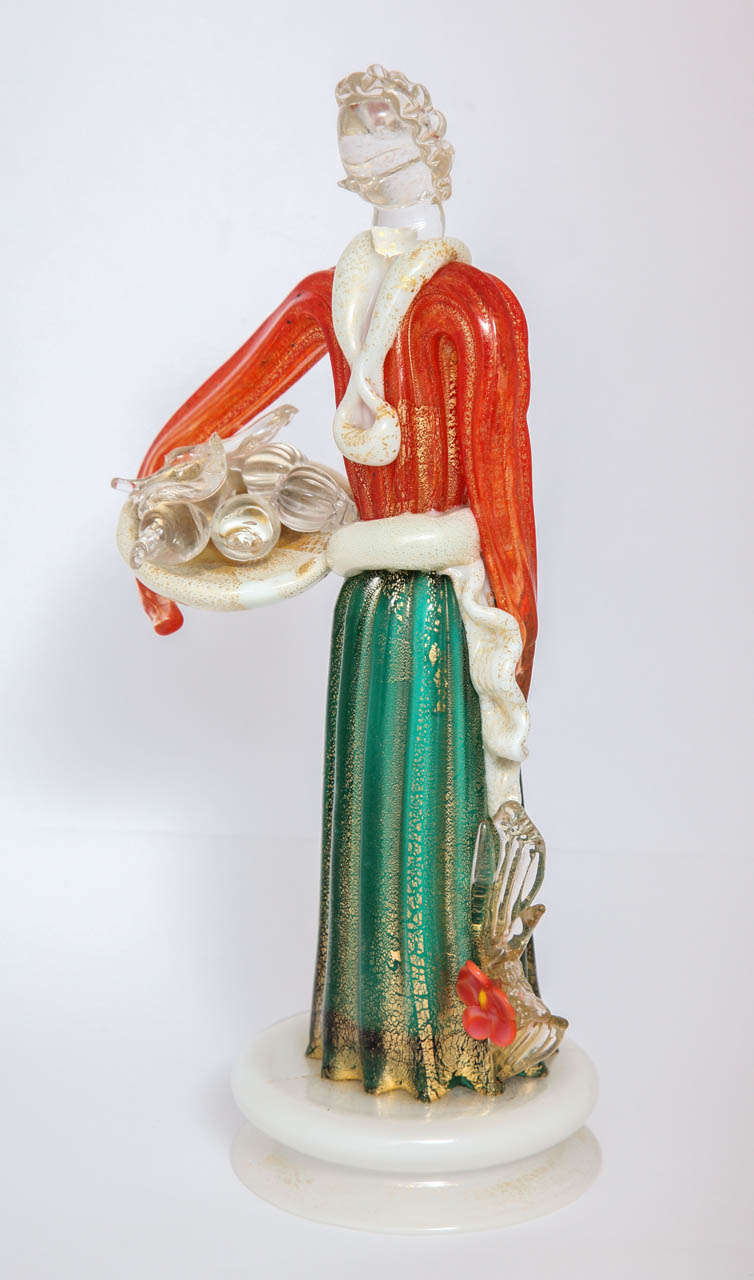 Italian Barovier Figurine For Sale