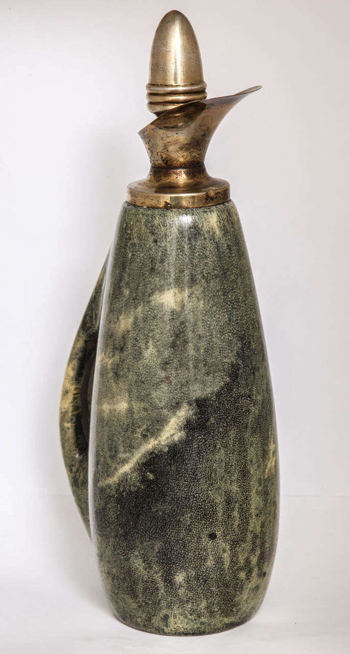 Brass Aldo Tura Music Box Carafe For Sale