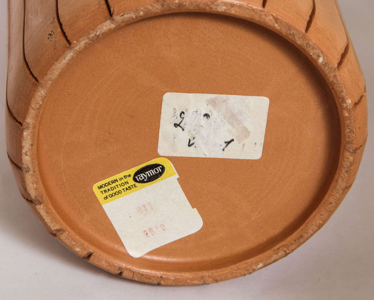 Unglazed Terracotta Vase by Bitossi for Raymor, circa 1960s For Sale at