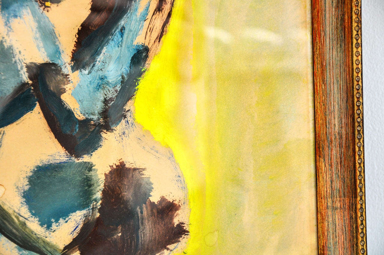 Abstract Watercolor 1964 Levin Painting 6