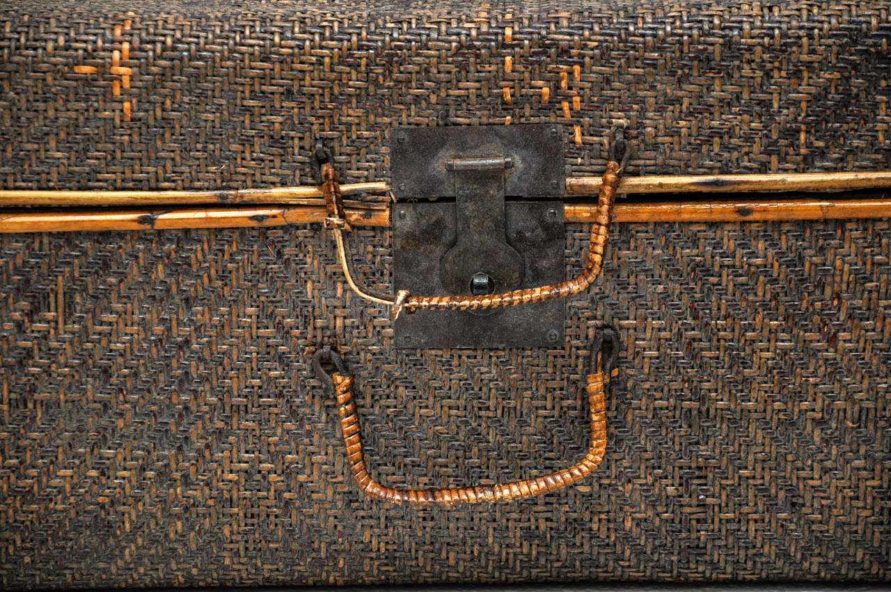 wicker luggage