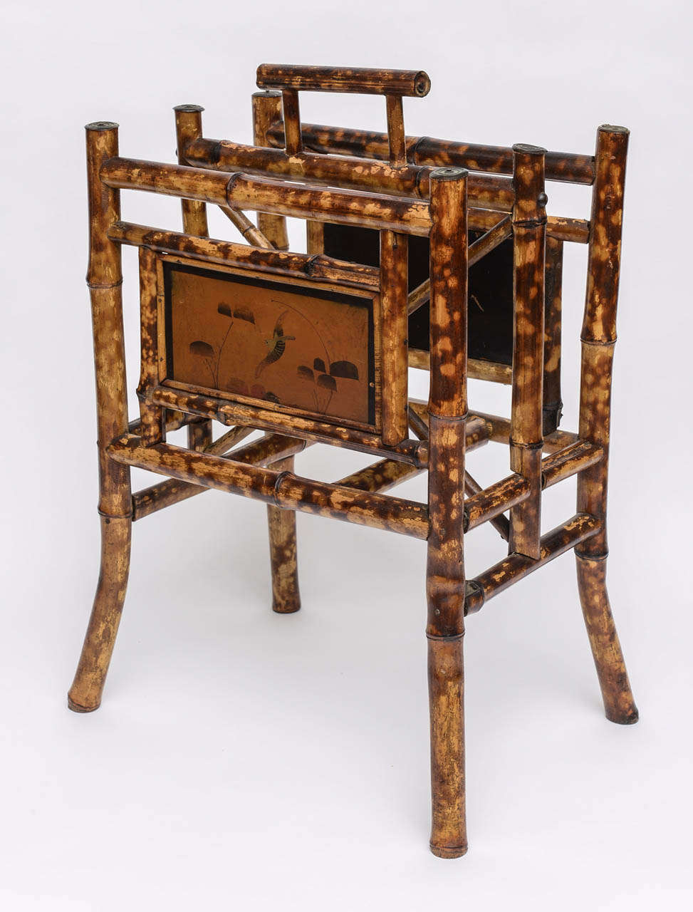 19th Century English Bamboo Magazine Rack 1