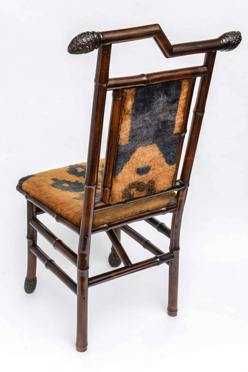 A pair of 19th Century English Bamboo Chairs from Lilly Pulitzer's Private Collection In Good Condition In West Palm Beach, FL