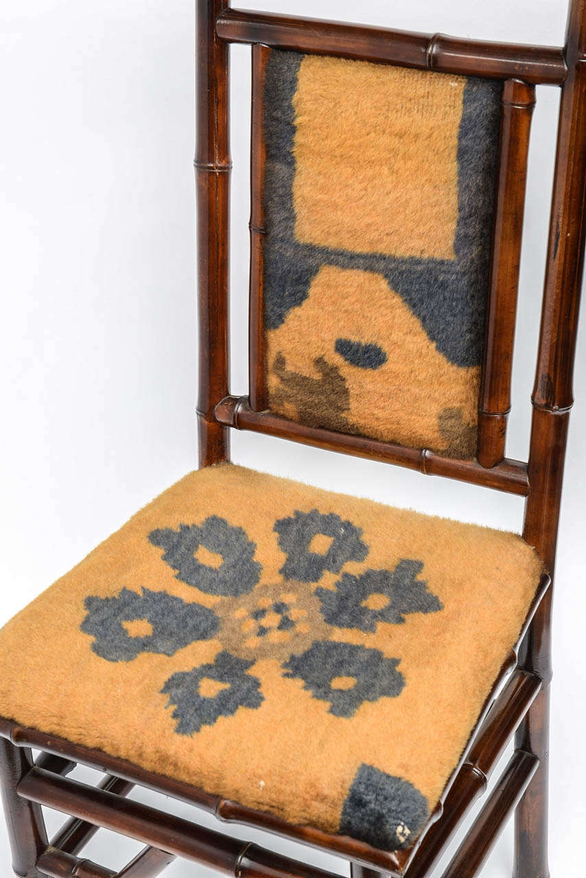 Fur A pair of 19th Century English Bamboo Chairs from Lilly Pulitzer's Private Collection