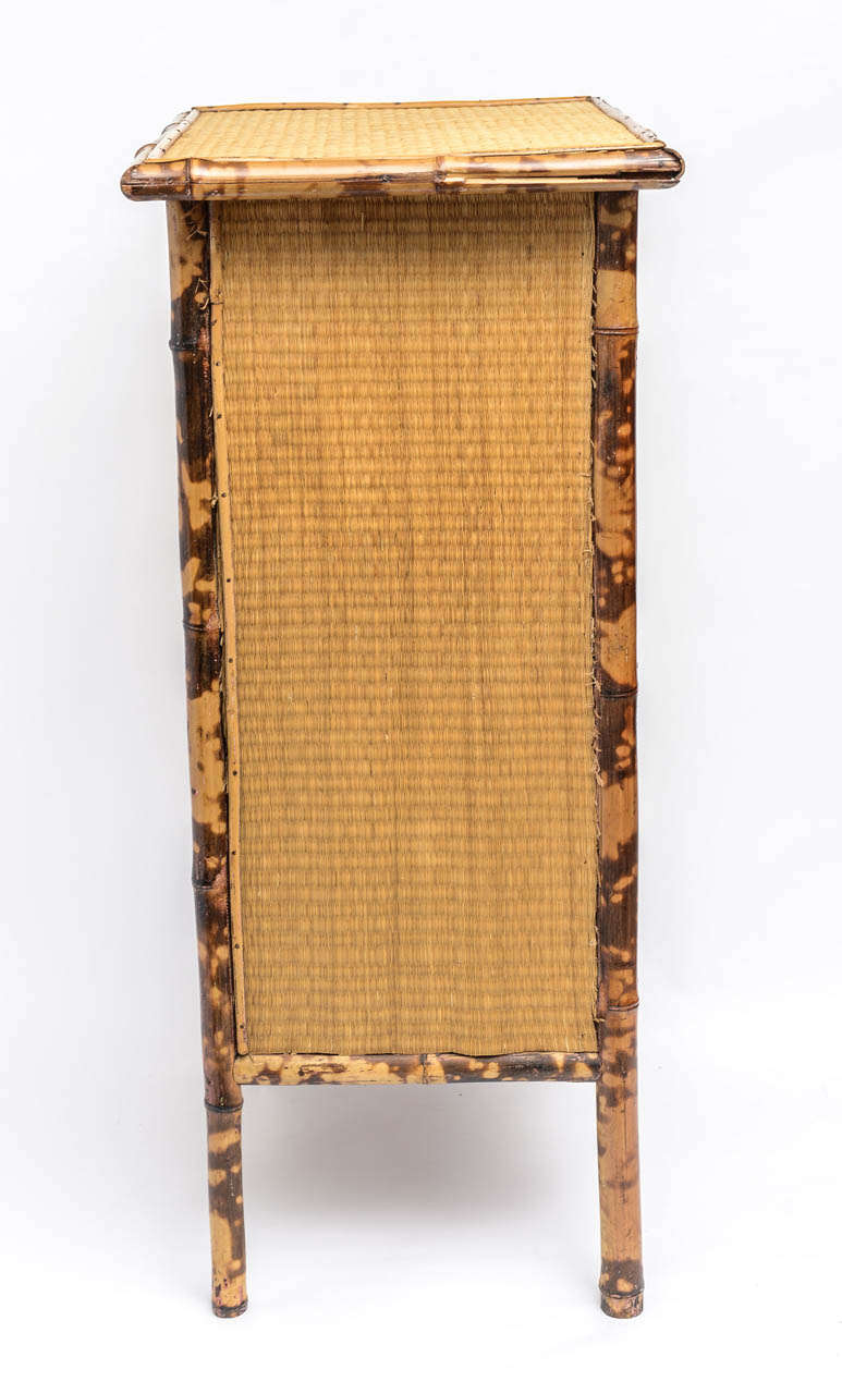 British 20th Century English Bamboo and Rattan Bookcase