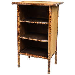 20th Century English Bamboo and Rattan Bookcase
