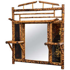 19th Century English Bamboo Mirror from Lilly Pulitzer's Private Collection