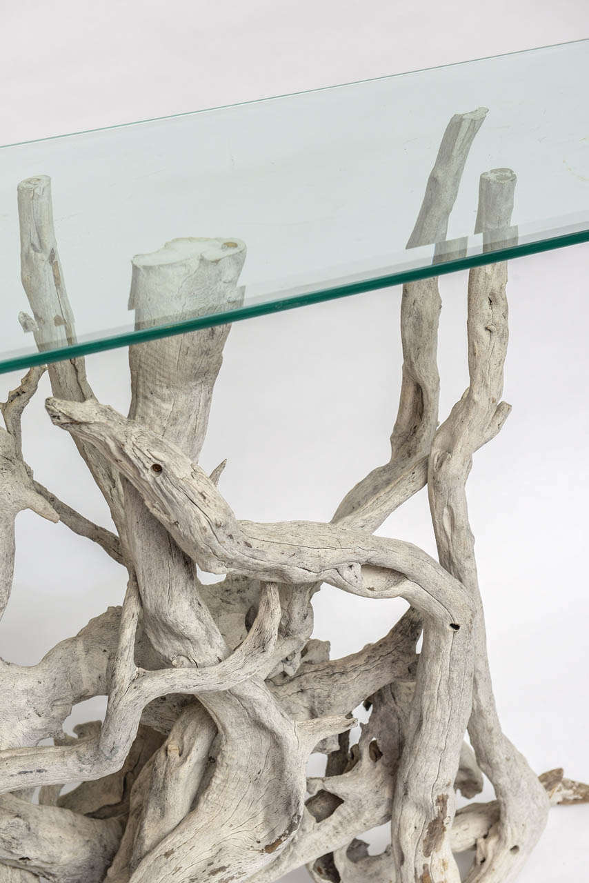 driftwood console table