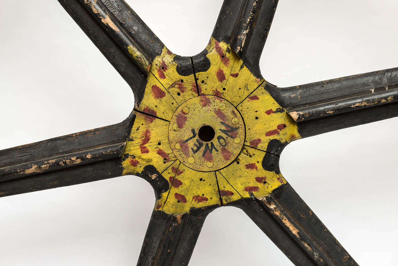 Giant Industrial Wheel In Good Condition In West Palm Beach, FL