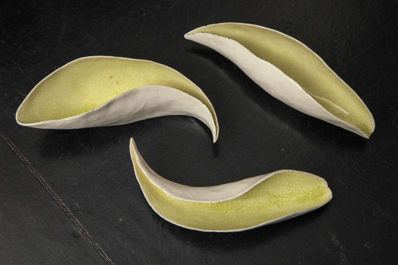 American Stephanie Chiacos Porcelain Wisps in Lime