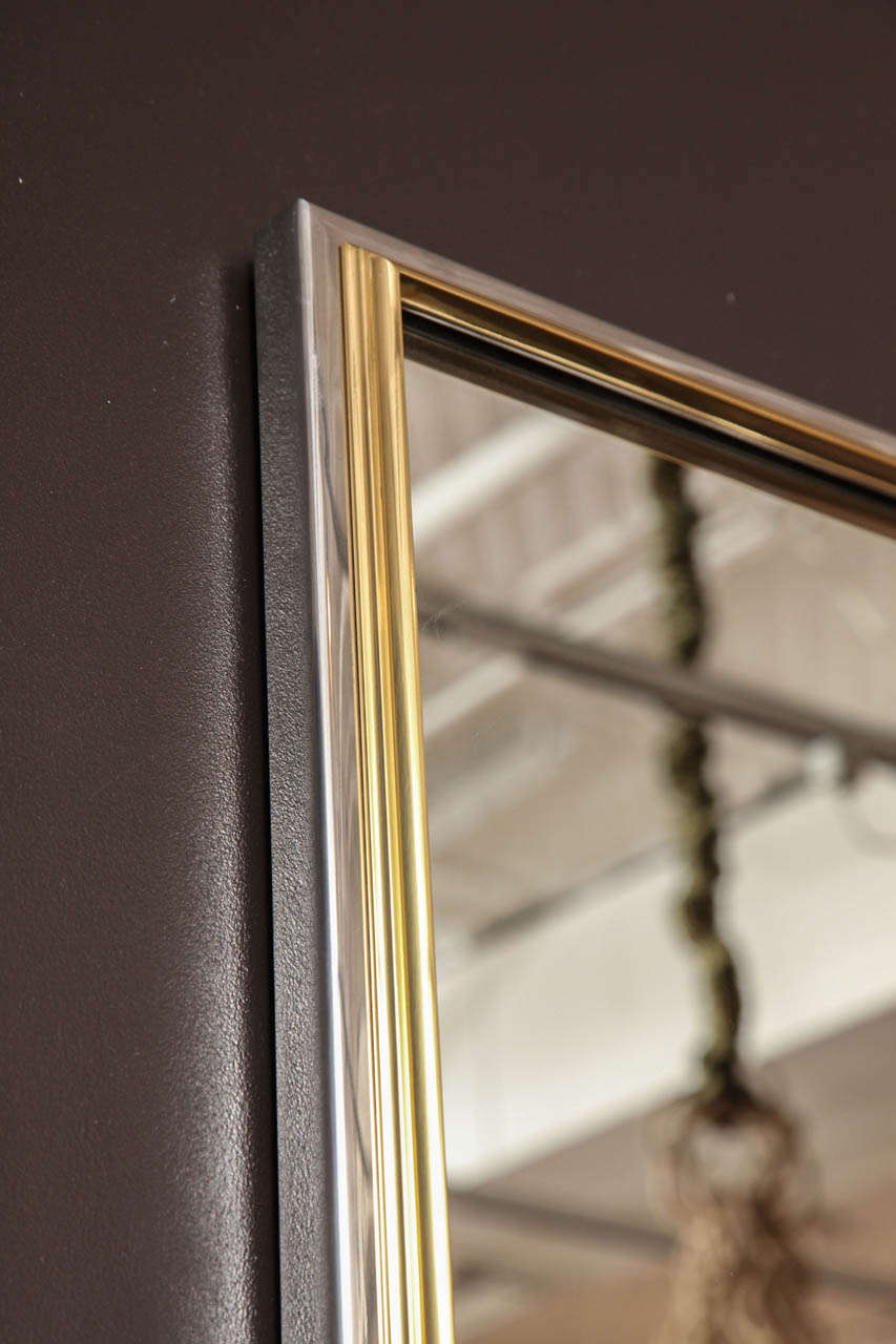 Unique Karl Springer Matching Wall Mirror and Console at 1stdibs