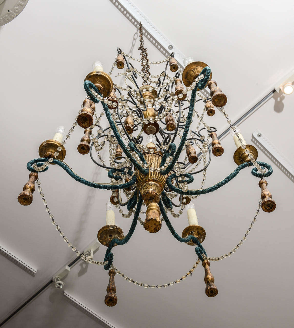 Italian Beaded Chandelier 4