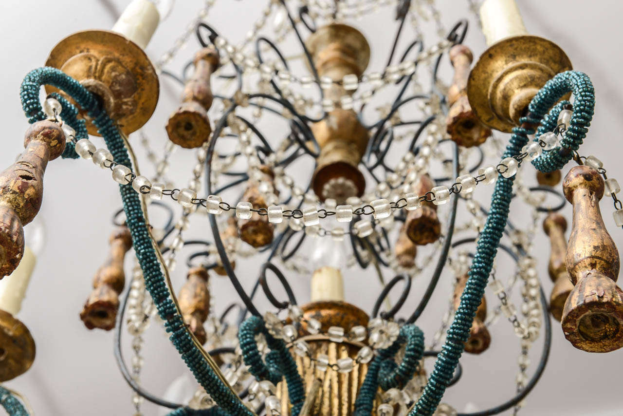 Italian Beaded Chandelier 6