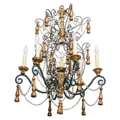 Vintage Italian Beaded Chandelier