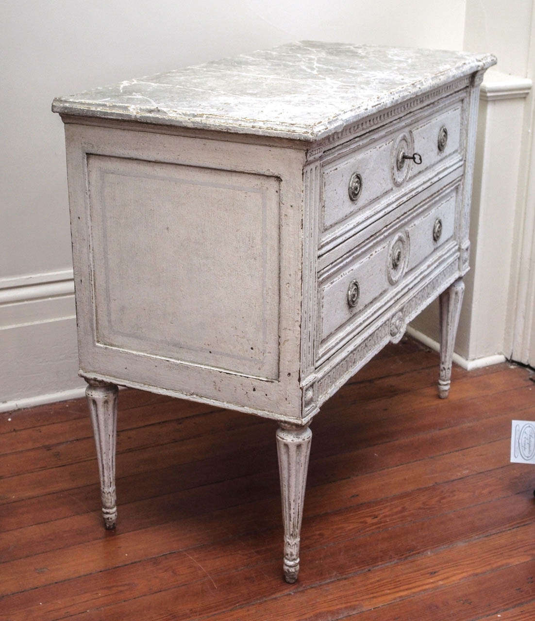 Pair of 19th Century Painted Commodes 2