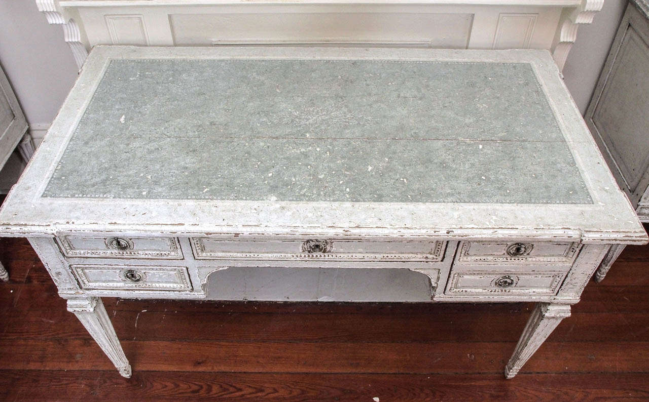 French 19th Century Louis XVI  Painted Desk For Sale