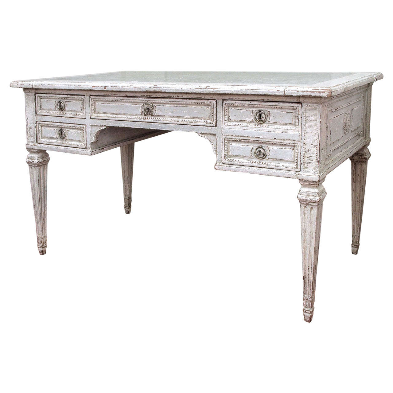 19th Century Louis XVI  Painted Desk For Sale