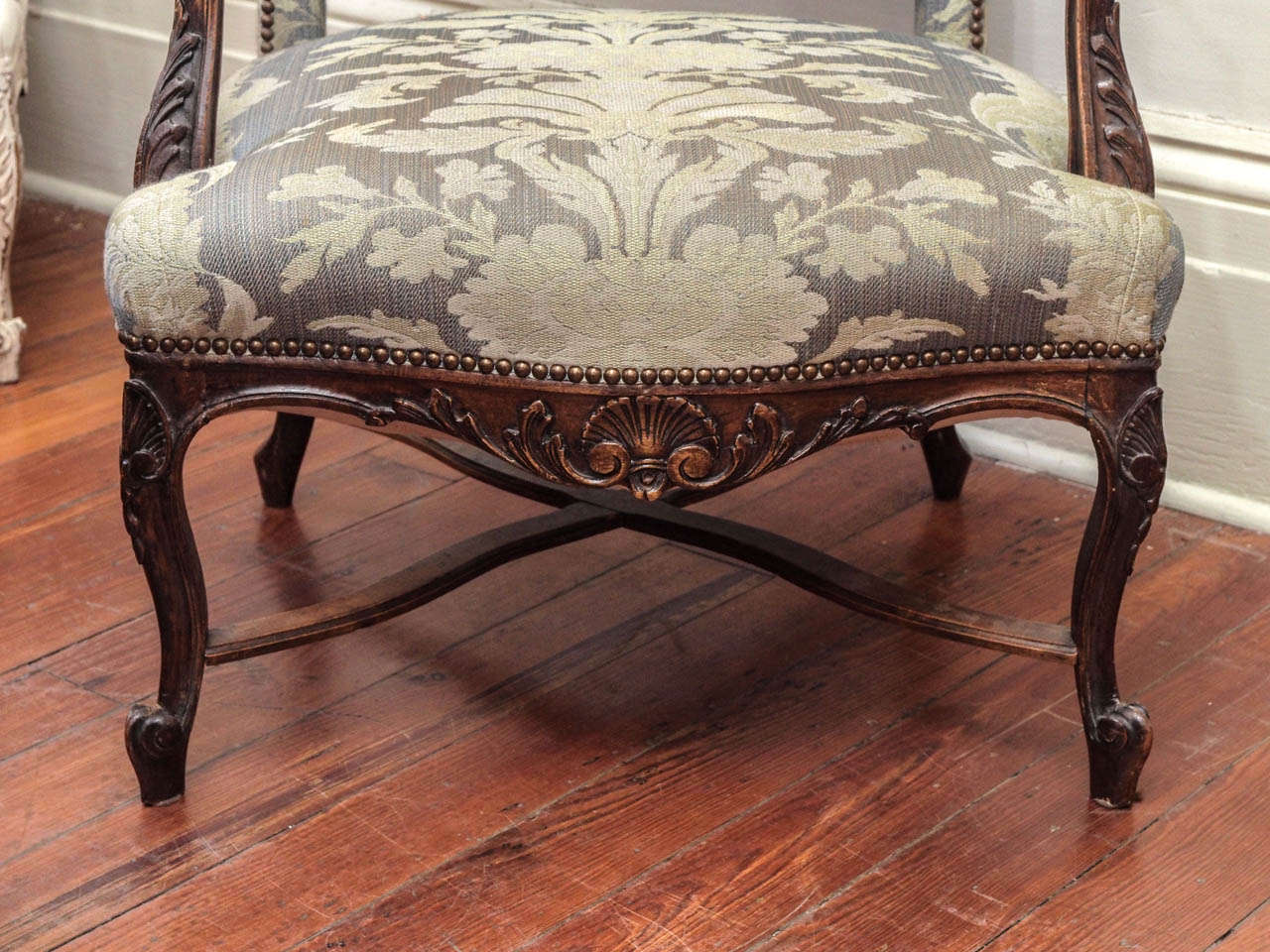 French Pair of Regence Style Fauteuils